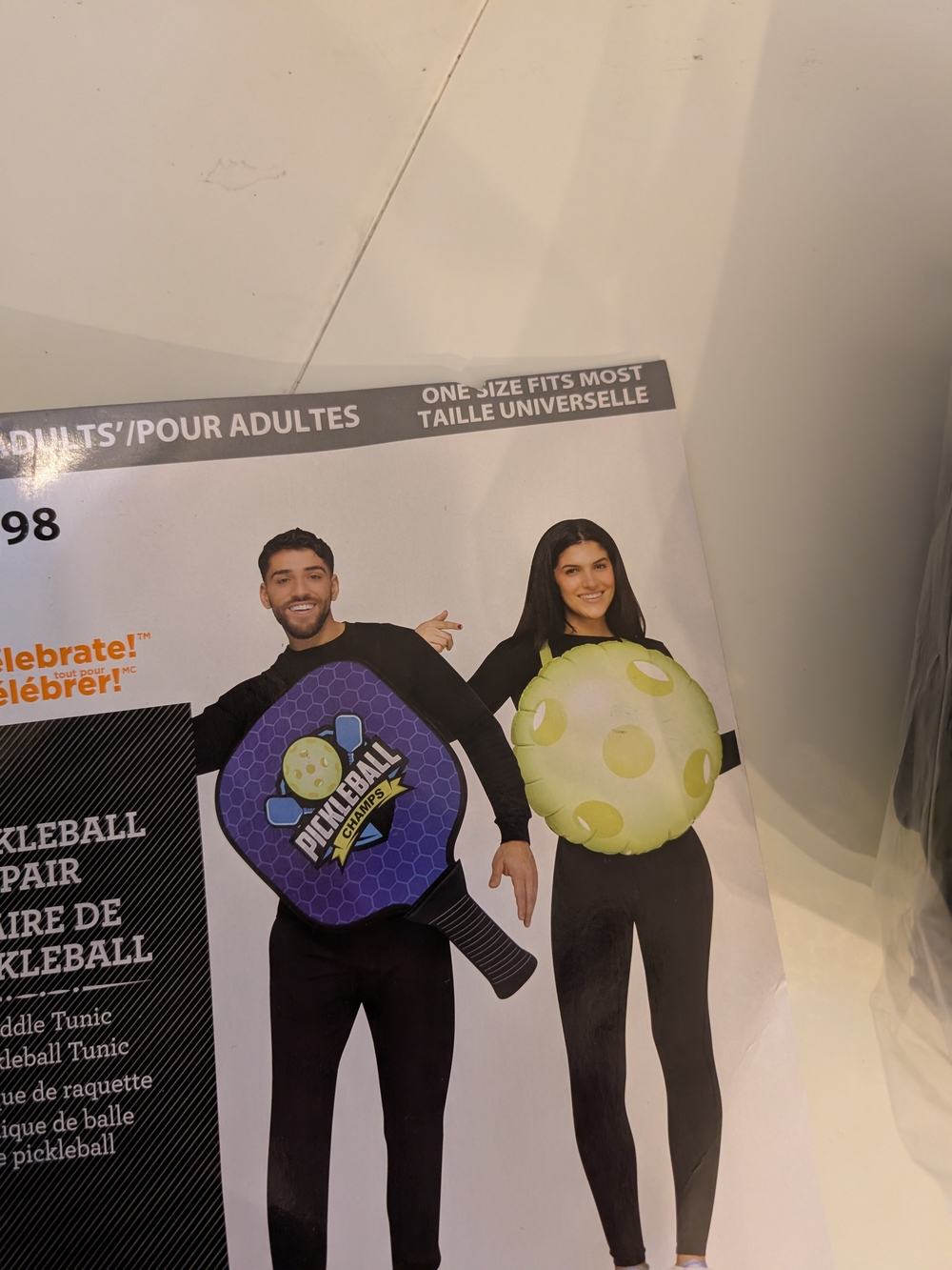Pickleball Costume Tunic - Black & Lime Green